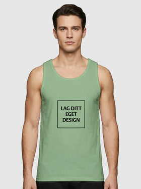 Sporty Singlet til Herre med Eget Trykk | Hurtigtørkende Polyester