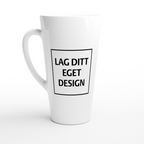 Hvit Latte Keramikkkrus | Eget Trykk