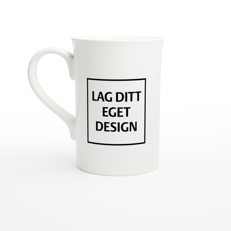 White Porcelain Slim Mug | Custom Print