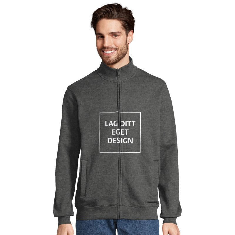Custom Full-Zip Sweatshirt with Print | Design Your Own Personalized Zip-Up