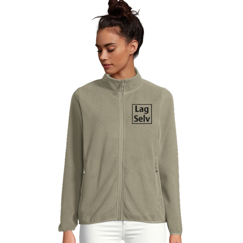 Custom Women's Microfleece Zip Jacket with Embroidery | Design Your Own with Your Logo