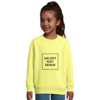 Klassisk Barnegenser med Eget Trykk | Varm Sweatshirt i Bomullsblanding