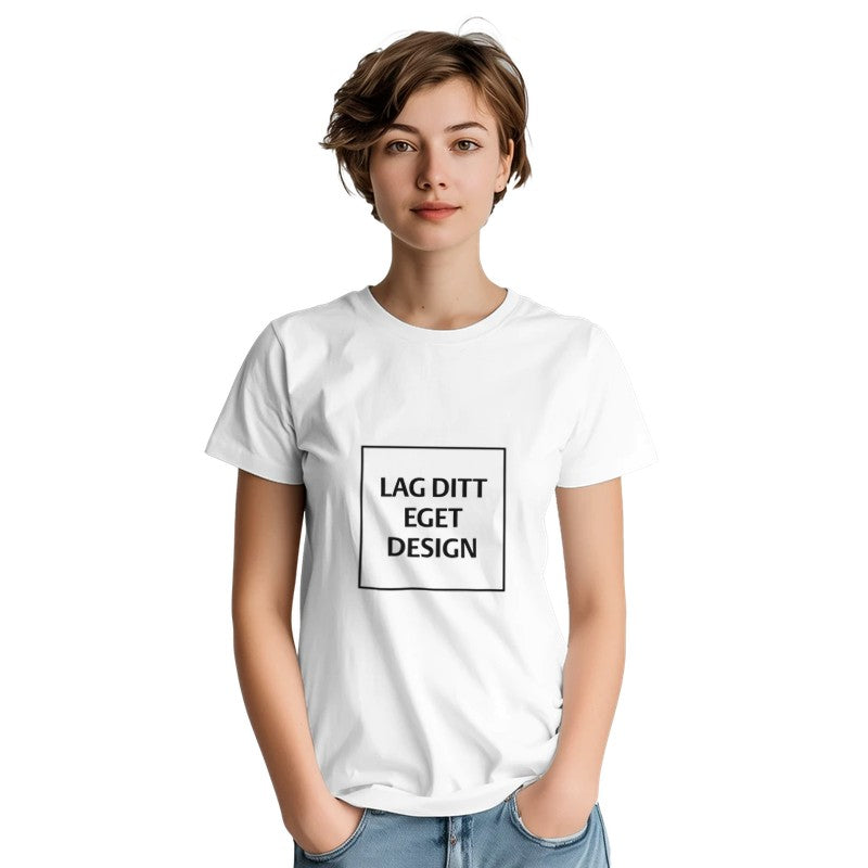 Custom Heavyweight Unisex Crewneck T-Shirt | Design Your Own Print