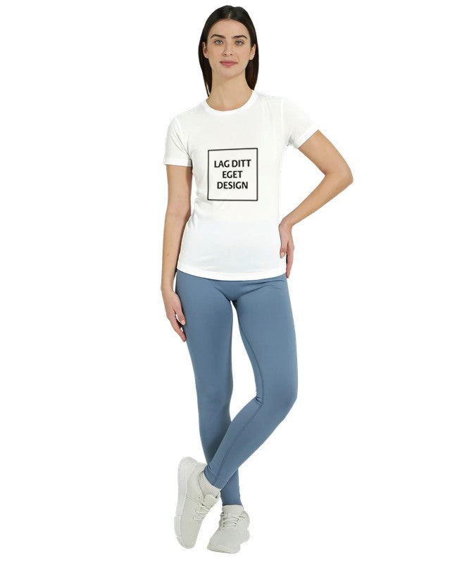 Design Your Own Performance Women's Crewneck T-Shirt | Custom Activewear Print