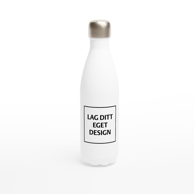 White Stainless Steel Water Bottle | Custom Print