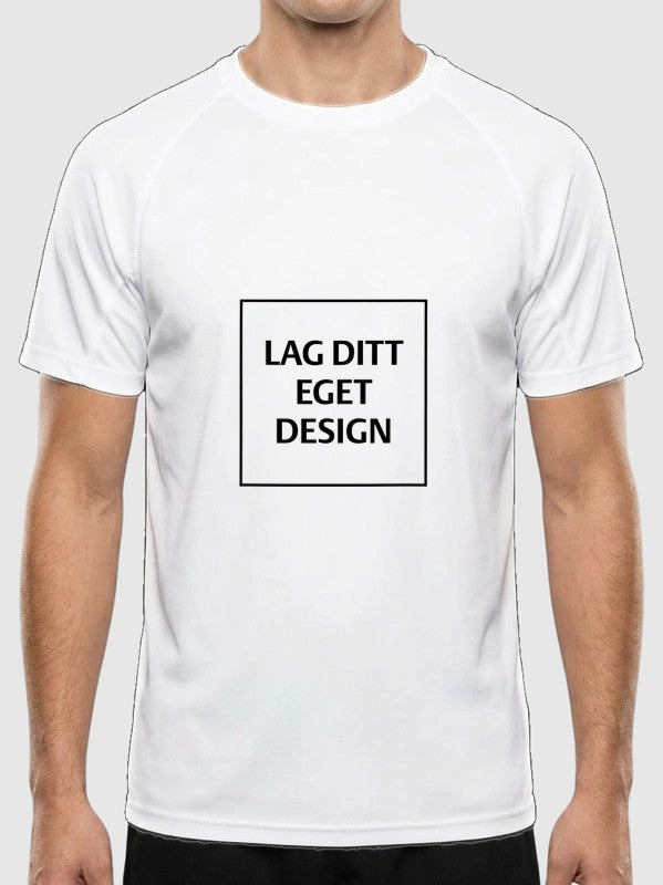 Ultralett Teknisk Unisex T-skjorte med Eget Trykk | Slitesterk Sport