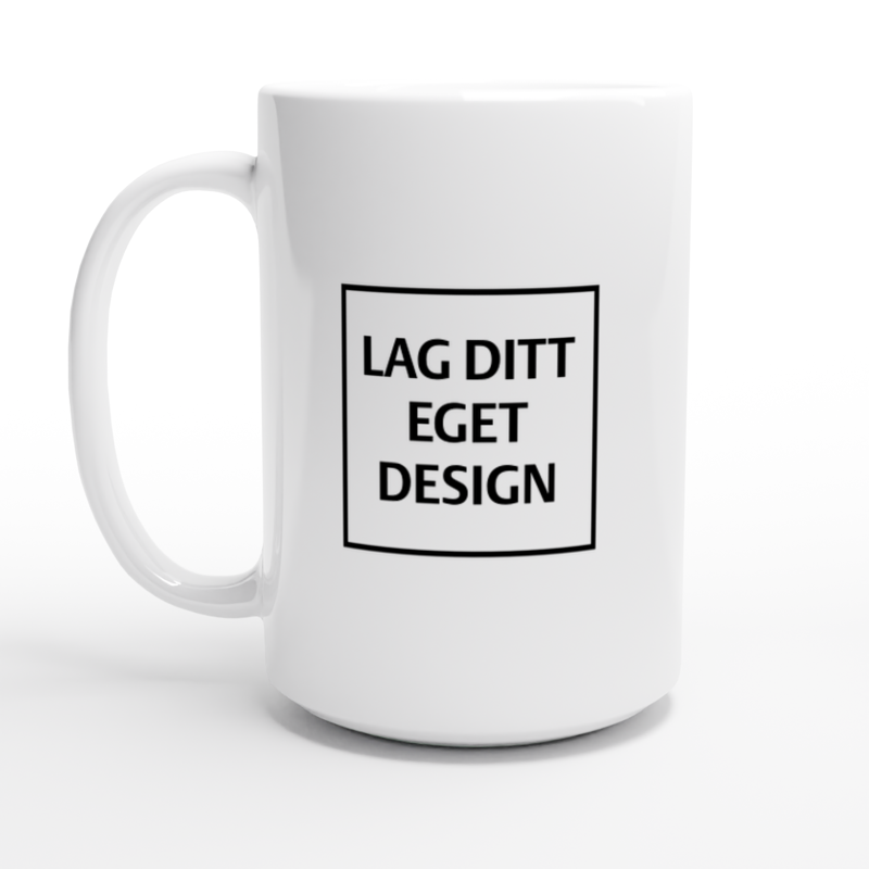 Personlig Hvit Keramikkkrus | Eget Trykk