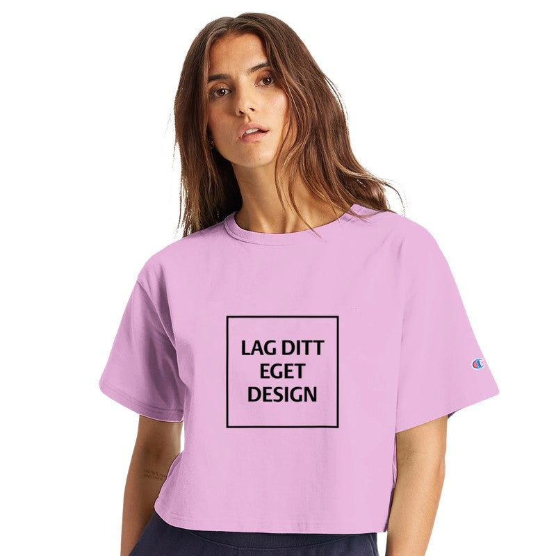 Design Your Own Cropped T-Shirt – Champion T453W with Print