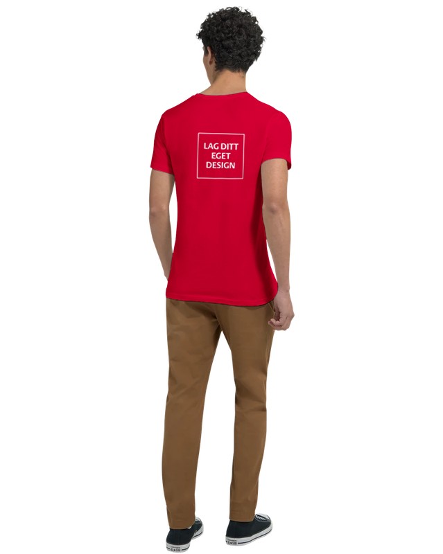 Design Your Own Premium Unisex V-Neck T-shirt with Custom Print