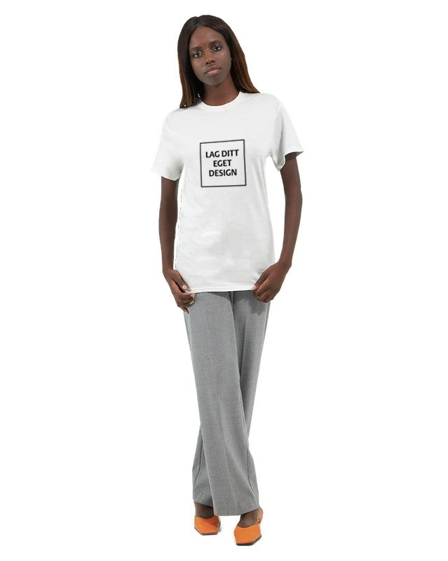 Design Your Own Heavyweight Women's Crewneck T-Shirt with Custom Print