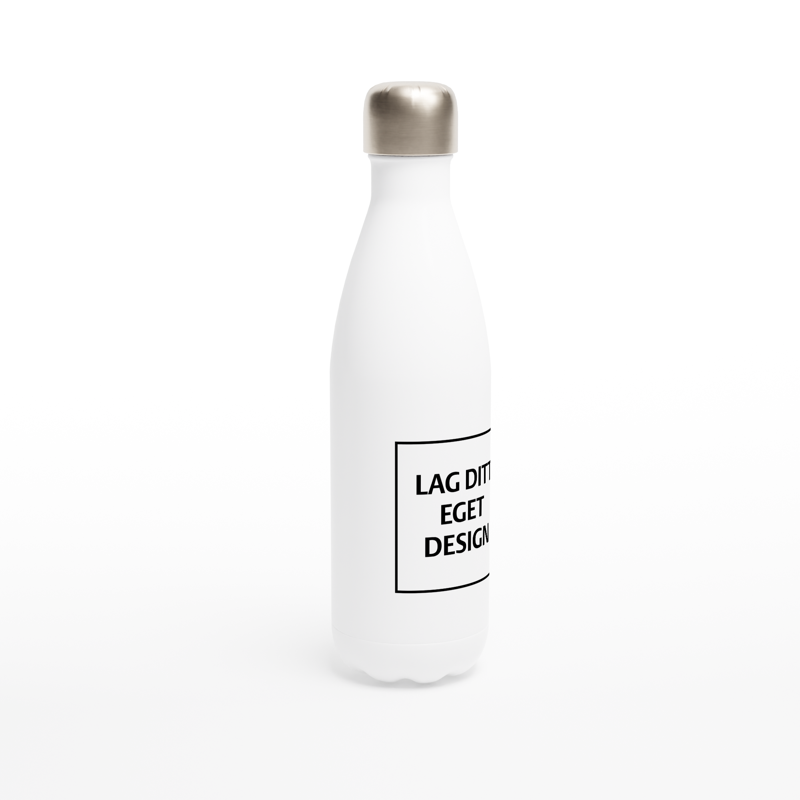 White Stainless Steel Water Bottle | Custom Print