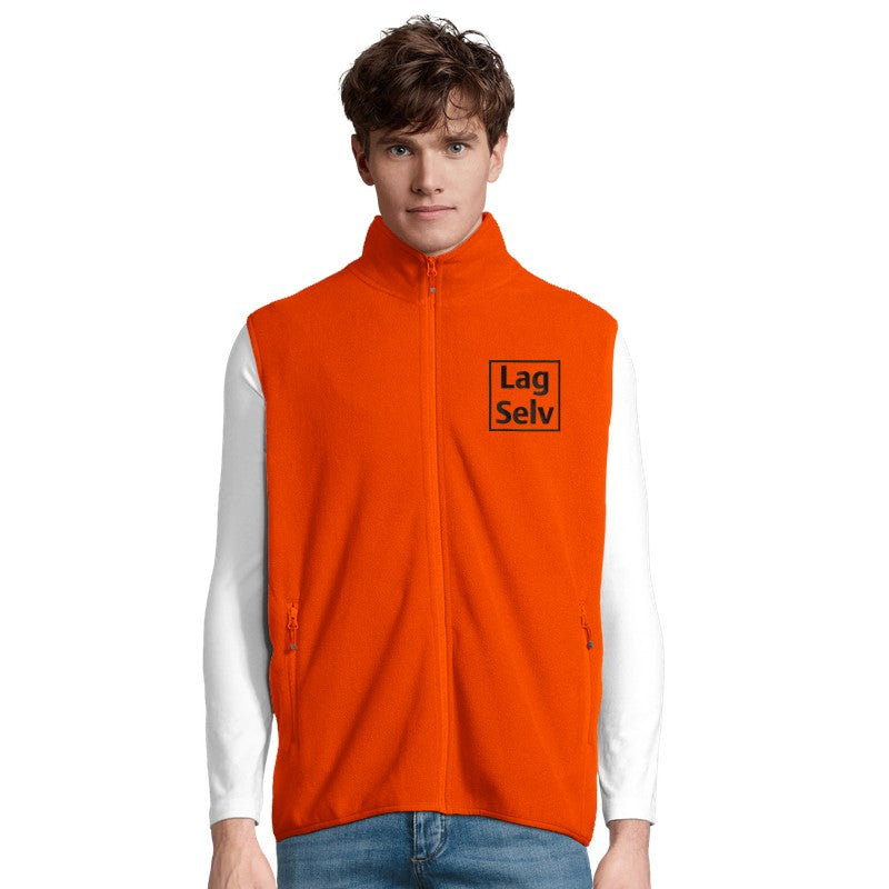 Unisex Microfleece Zip Vest | Custom Design with Embroidery