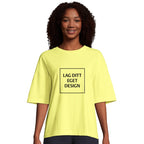 Organisk Oversized T-skjorte for Kvinner | Design Din Egen T-skjorte med Trykk
