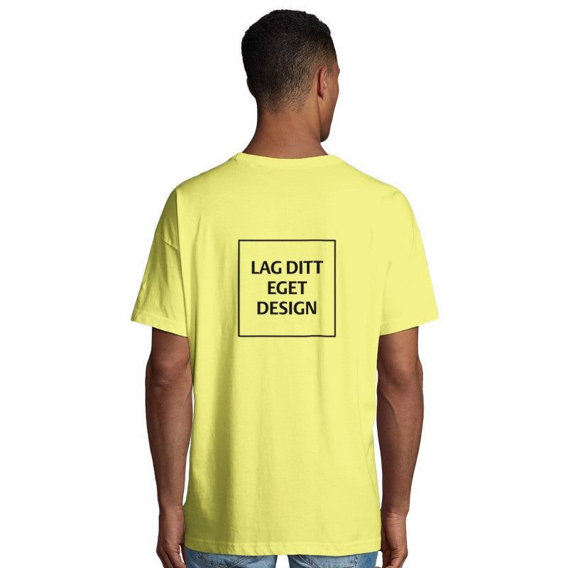 Organic Oversized Men's T-shirt | Design Your Own Custom Print Tee
