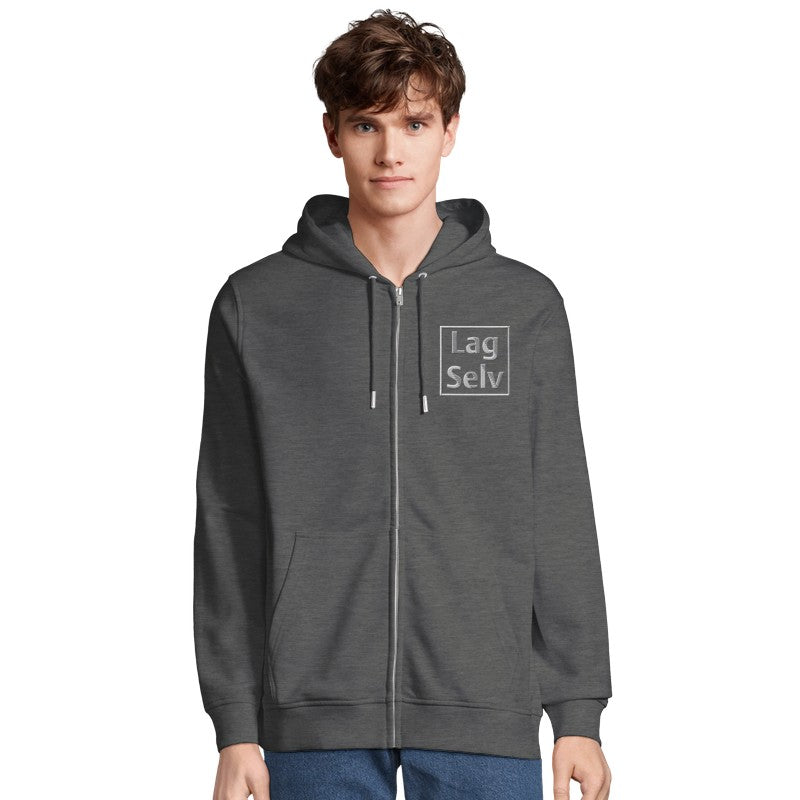 Organic Unisex Zip Hoodie | Custom Embroidery