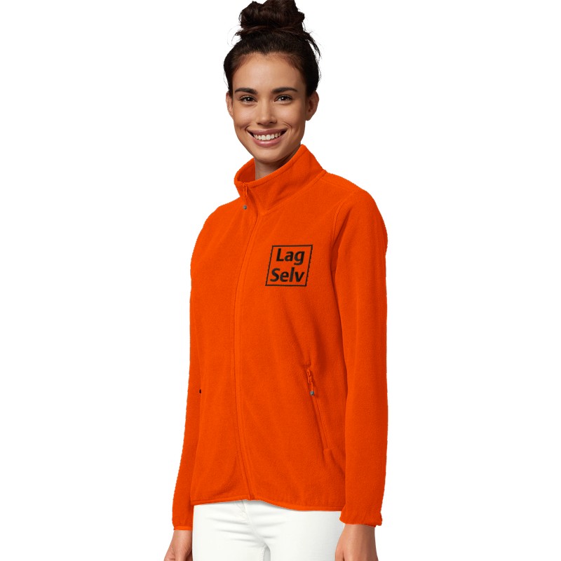 Custom Women's Microfleece Zip Jacket with Embroidery | Design Your Own with Your Logo