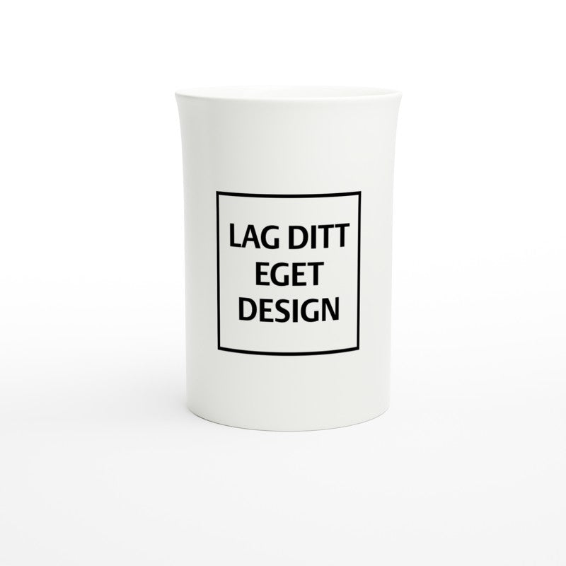 White Porcelain Slim Mug | Custom Print