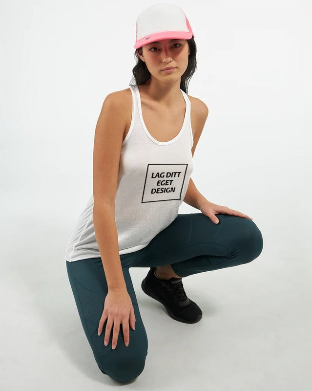 Design Your Own Flowy Racerback Tank Top | Ladies Singlet with Custom Print