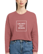 Design Your Own Women's Cropped Sweatshirt | Personalized Print Logo