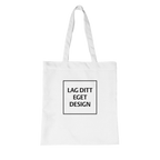 Custom Organic Long Handles Tote Bag | Design Your Own