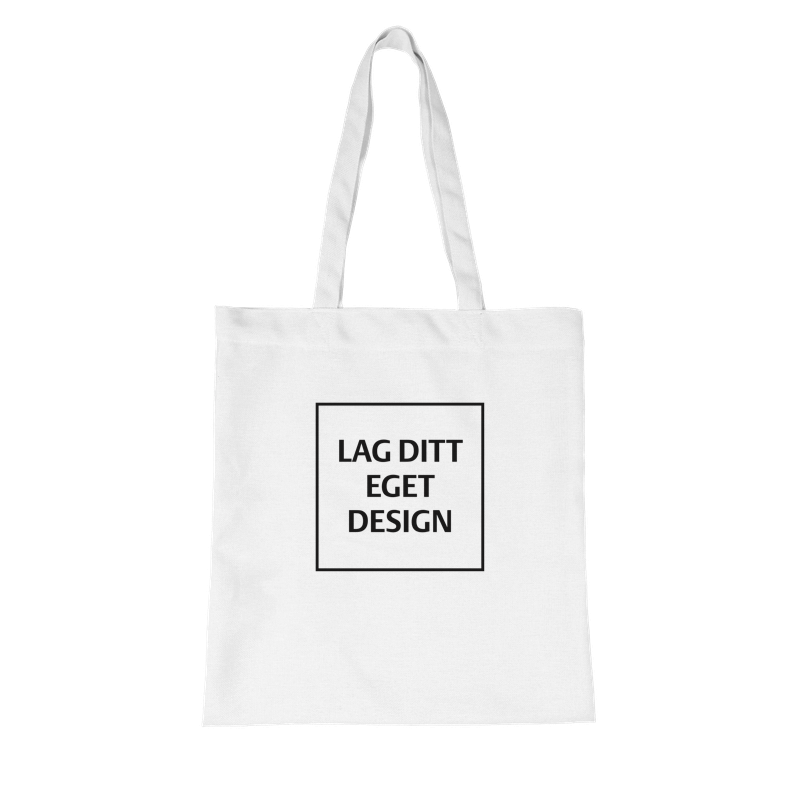Custom Organic Long Handles Tote Bag | Design Your Own