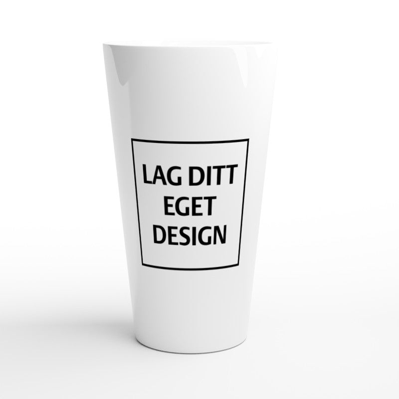 White Latte Ceramic Mug | Custom Print