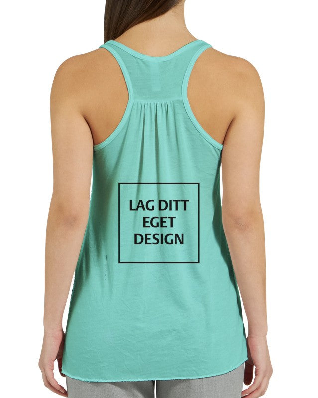 Design Your Own Flowy Racerback Tank Top | Ladies Singlet with Custom Print