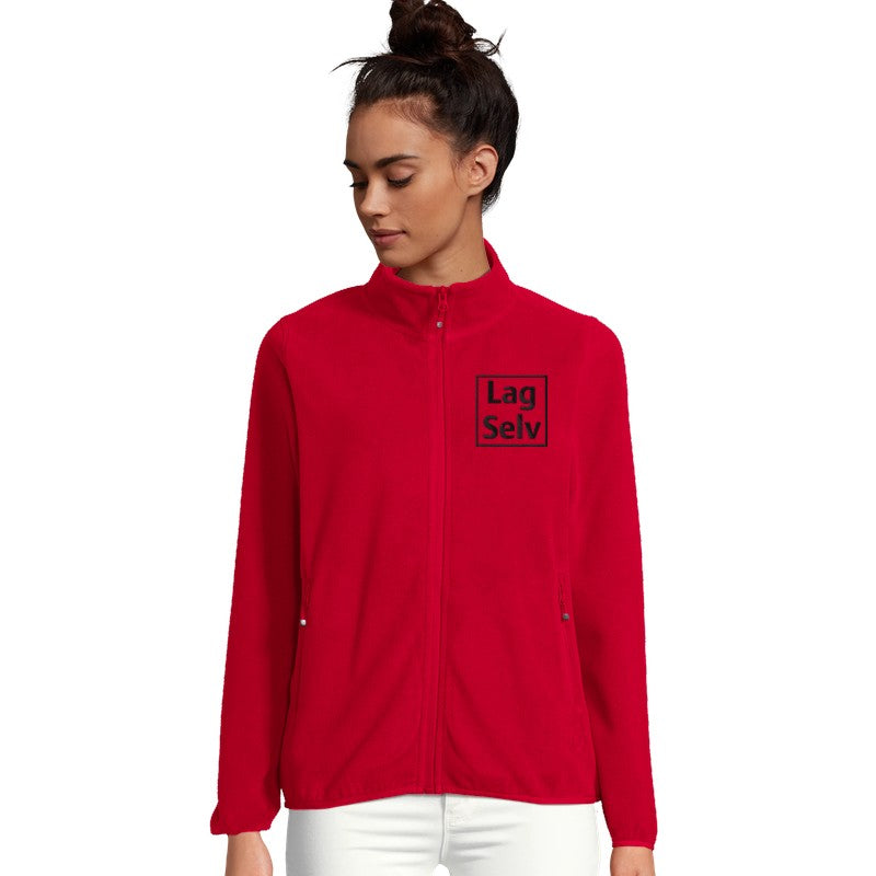 Custom Women's Microfleece Zip Jacket with Embroidery | Design Your Own with Your Logo