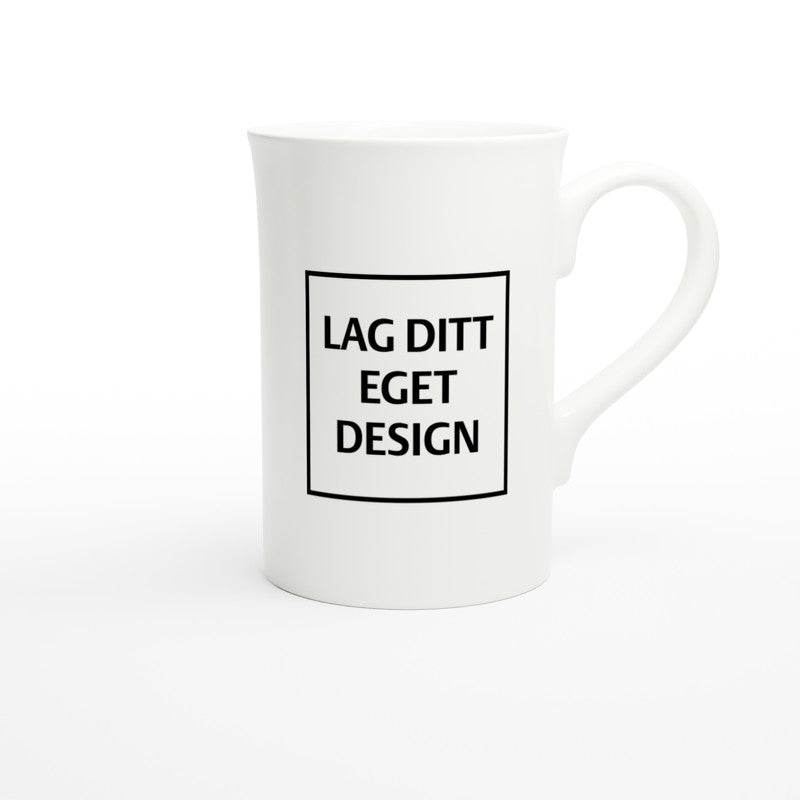 White Porcelain Slim Mug | Custom Print