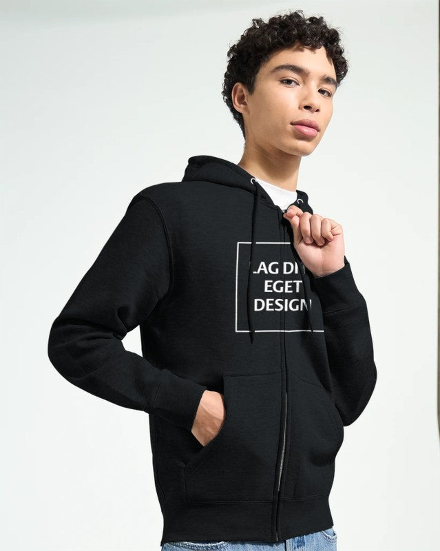 Hettejakke med eget trykk | Design din personlige zip hoodie | Custom Hoodie Norge