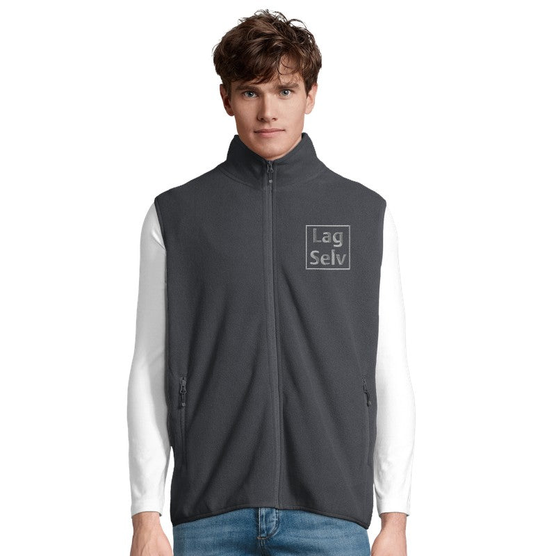Unisex Microfleece Zip Vest | Custom Design with Embroidery
