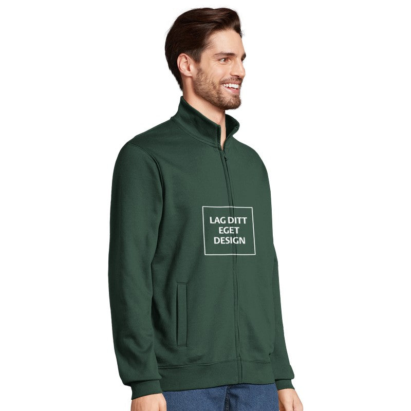 Custom Full-Zip Sweatshirt with Print | Design Your Own Personalized Zip-Up