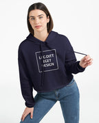 Women's Cropped Hoodie | Create Your Unique Style with Custom Print