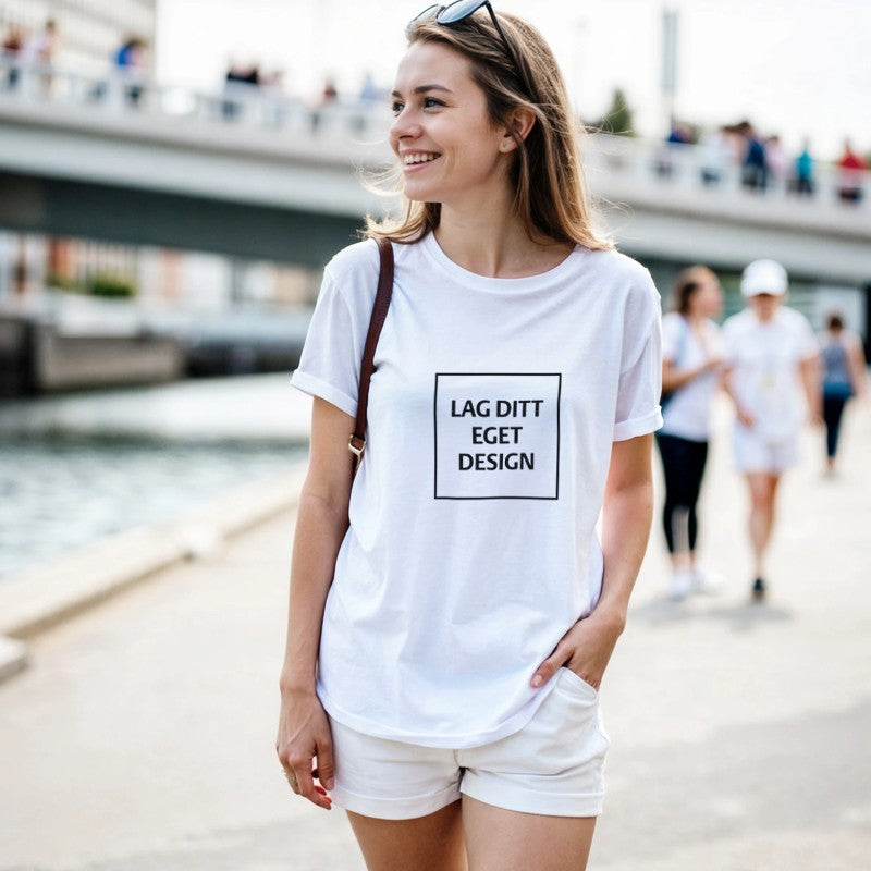 Classic Women's Crewneck T-shirt | Design Your Own Custom Print