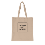Custom Organic Long Handles Tote Bag | Design Your Own