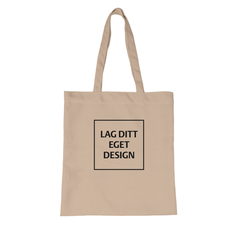 Custom Organic Long Handles Tote Bag | Design Your Own