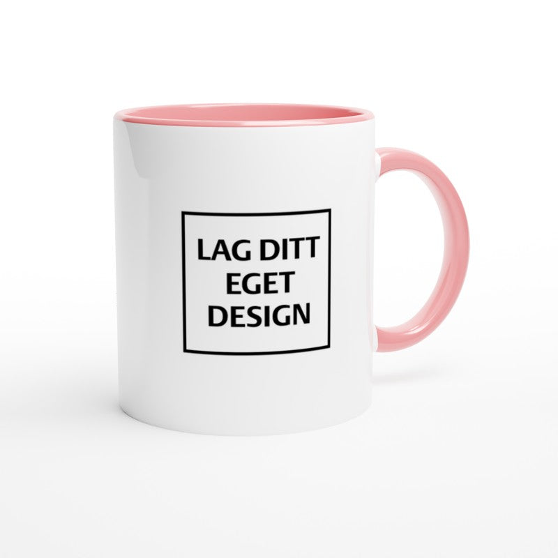 White Ceramic Mug with Color Inside | Custom Print