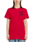 Heavyweight Dame Crewneck T-skjorte for Eget Broderi - Design Din Egen