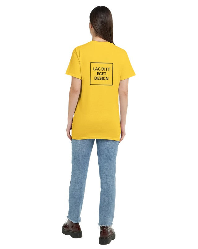 Design Your Own Heavyweight Women's Crewneck T-Shirt with Custom Print
