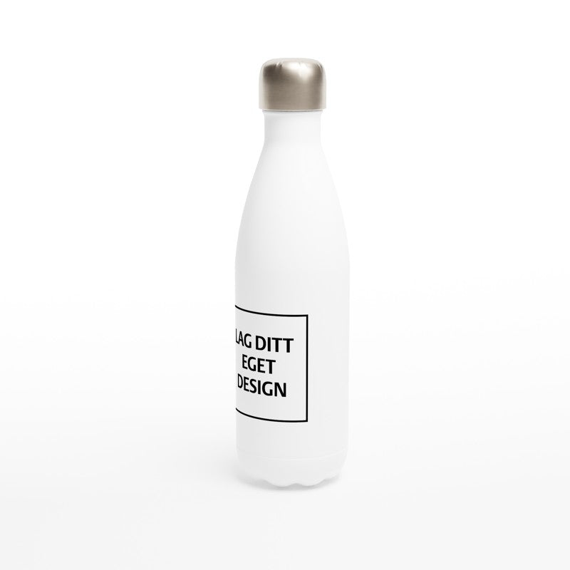White Stainless Steel Water Bottle | Custom Print