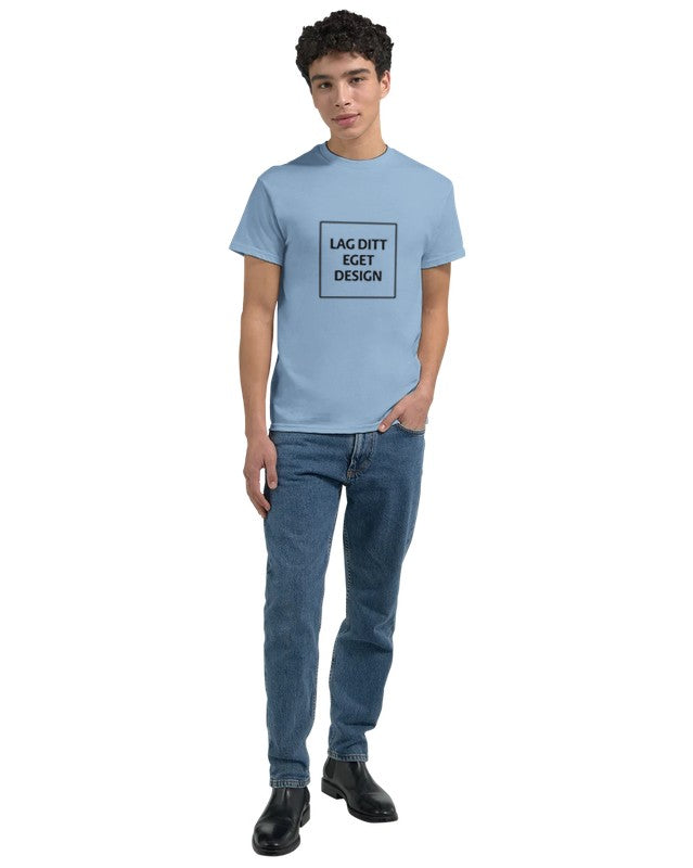 Custom Heavyweight Unisex Crewneck T-Shirt | Design Your Own Print