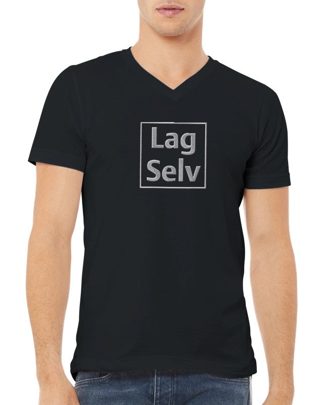 Design Your Own Premium Unisex V-Neck T-Shirt with Custom Embroidery
