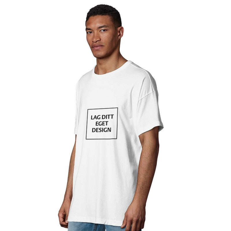 Organic Oversized Men's T-shirt | Design Your Own Custom Print Tee
