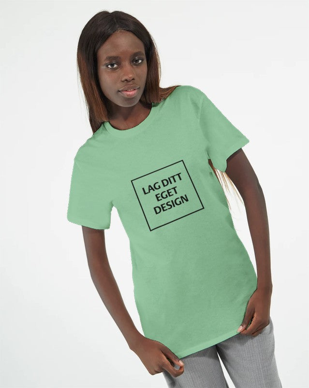 Design Your Own Heavyweight Women's Crewneck T-Shirt with Custom Print