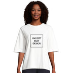 Organisk Oversized T-skjorte for Kvinner | Design Din Egen T-skjorte med Trykk