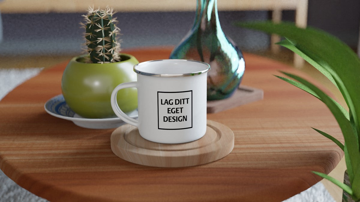 White Enamel Mug | Design Your Own