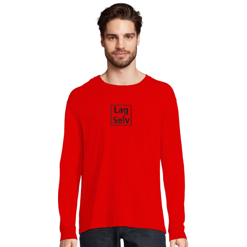 Design Your Own Organic Long Sleeve T-Shirt with Custom Embroidery