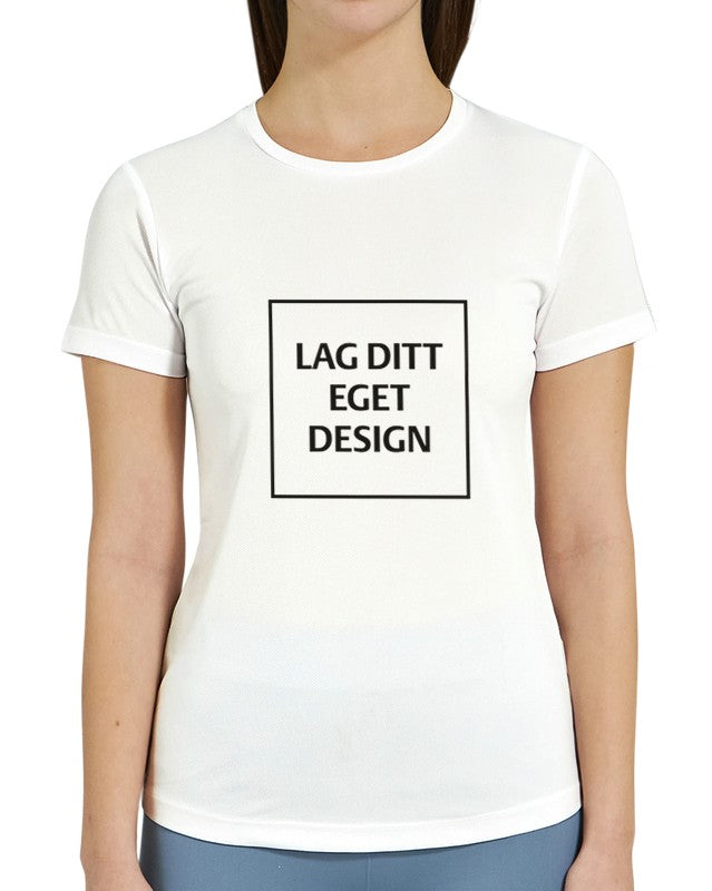 Design Your Own Performance Women's Crewneck T-Shirt | Custom Activewear Print