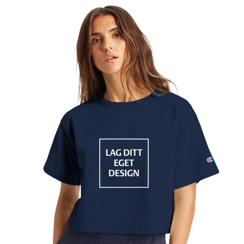 Design Your Own Cropped T-Shirt – Champion T453W with Print