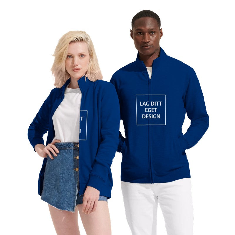 Custom Full-Zip Sweatshirt with Print | Design Your Own Personalized Zip-Up